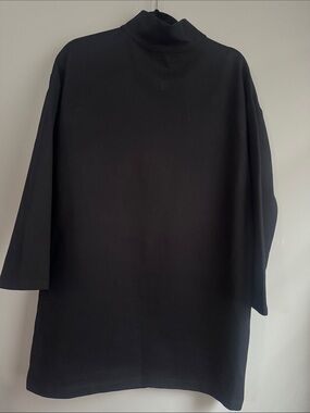 Emerson Fry EDIE TURTLENECK DRESS - BLACK PONTE Medium